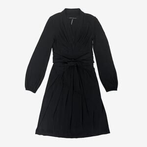 Sandra Angelozzi Long Sleeve Dress Extra Small Black Classic Minimal Chic
